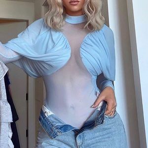 Fashion Nova keep me wanting you mesh bodysuit